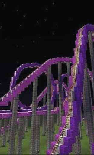 Roller coaster map Minecraft 1