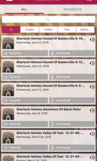 Sherlock Holmes Adventures - Old Time Radio App 2