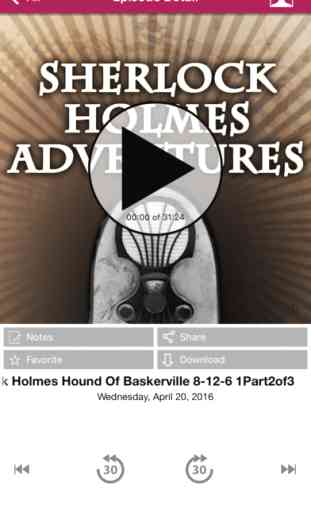 Sherlock Holmes Adventures - Old Time Radio App 3