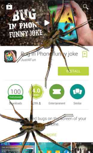 Spider in phone funny joke 2