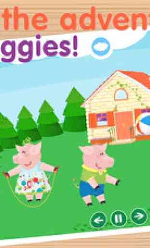 The Three Little Pigs - Interactive bedtime story book Free 1