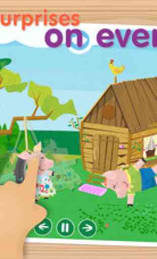 The Three Little Pigs - Interactive bedtime story book Free 3