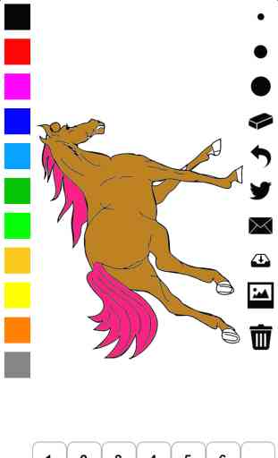 Horse Coloring Book for Girls: Learn to color a pony and horses in action 1