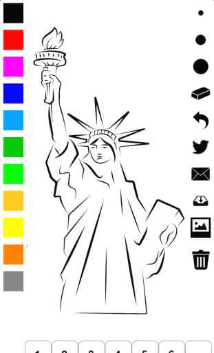 Independence Day Coloring Book for Children: Learn to draw and color icons of the United States of America 2