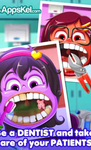 Inside Little Nick's Dentist Office – Crazy Tooth Story Games Free 4
