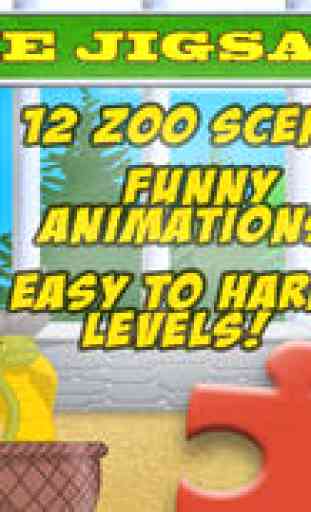 JigSaw Zoo Animal Puzzle - Kids Jigsaw Puzzles with Funny Cartoon Animals! 1