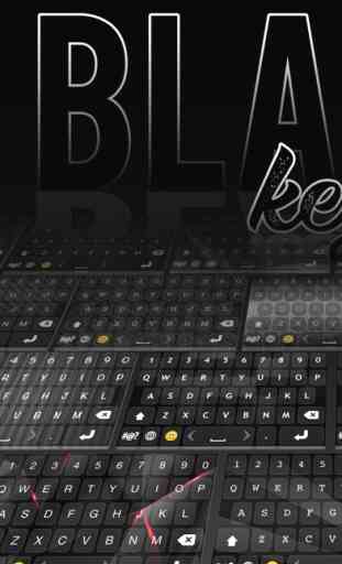Black keyboard Themes – Cool Fonts Changer 1