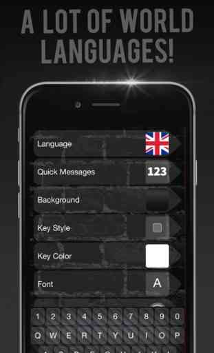 Black keyboard Themes – Cool Fonts Changer 4