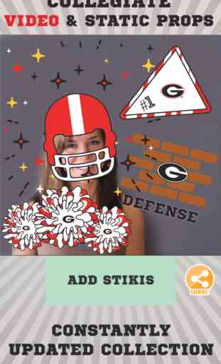 Georgia Bulldogs Animated Selfie Stickers 2
