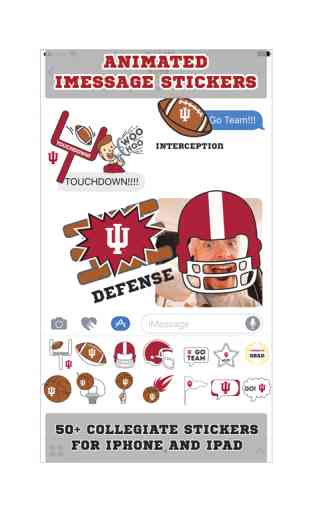 Indiana Hoosiers Animated+Stickers 2