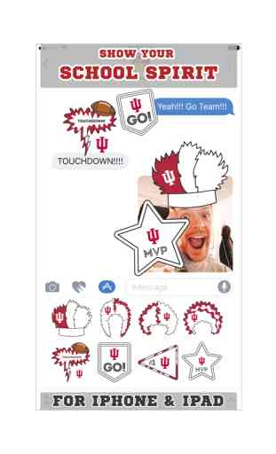Indiana Hoosiers Stickers for iMessage 2