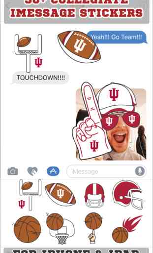 Indiana Hoosiers Stickers PLUS for iMessage 1