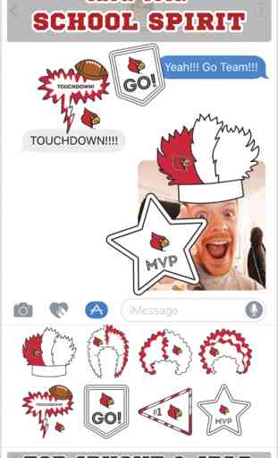 Louisville Cardinals Stickers for iMessage 1