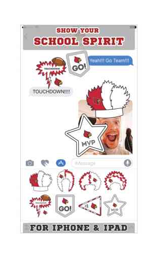 Louisville Cardinals Stickers for iMessage 2