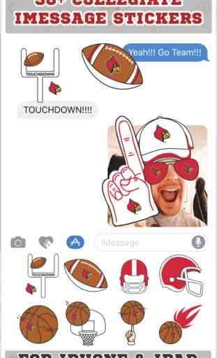 Louisville Cardinals Stickers PLUS for iMessage 1