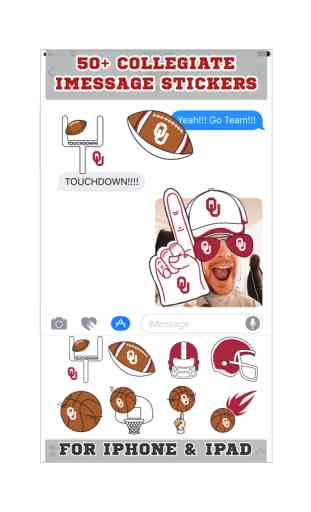 Oklahoma Sooners Stickers PLUS for iMessage 2