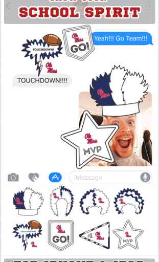 Ole Miss Rebels Stickers for iMessage 1