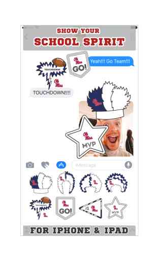 Ole Miss Rebels Stickers for iMessage 2