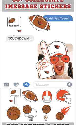 Oregon State Beavers Stickers PLUS for iMessage 1