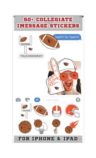 Oregon State Beavers Stickers PLUS for iMessage 2
