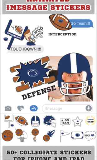 Penn State Nittany Lions Animated+Stickers 1