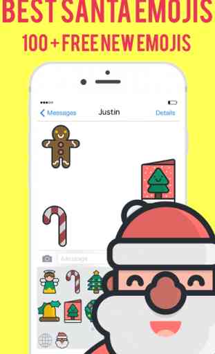 Santa Emojis - Christmas Emoji Stickers Messenger 2