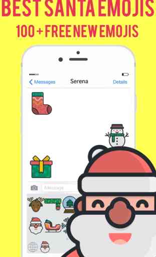 Santa Emojis - Christmas Emoji Stickers Messenger 3