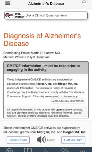 Alzheimer's Disease @PoC 3