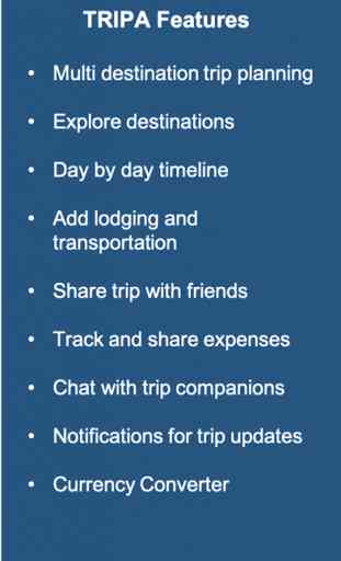 TRIPA: Vacation trip planner 1