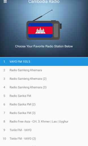 Cambodia Radio Station: Khmer 1