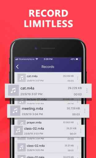 Easy Voice Recorder for iPhone 4