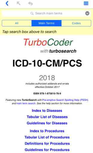 ICD-10-CM/PCS TurboCoder, 2018. 1