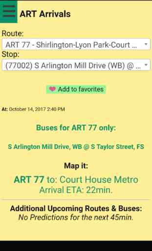 Arlington ART Bus Tracker 2