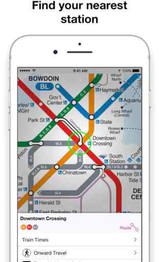 Boston T Map - MBTA subway map 4
