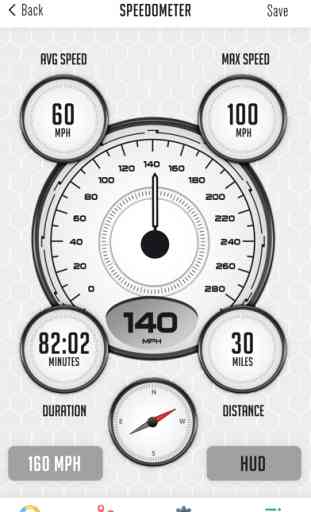 GPS Speedometer & Compass HUD 1