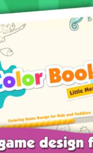 Kids Color Book: Bedtime Stories Little Mermaid Princess - Educational Coloring & Painting Game Design for Kids & Toddler 4