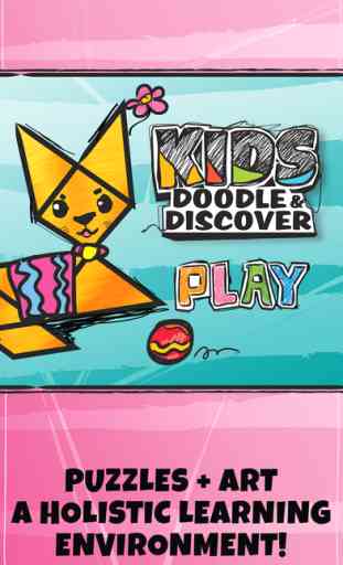 Kids Doodle & Discover: Cats, Tangram Building Blocks for 1st, 2nd, 3rd Grade Math 1