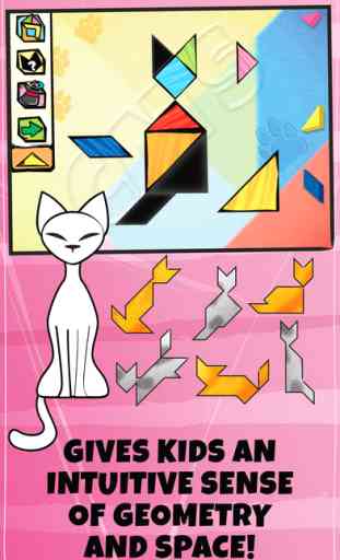Kids Doodle & Discover: Cats, Tangram Building Blocks for 1st, 2nd, 3rd Grade Math 2