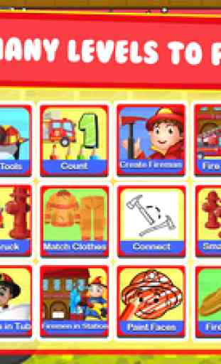 Kids Learning Fun & Educational Games for Toddlers - play fire truck puzzles & teach brain skills to pre-school children! 4