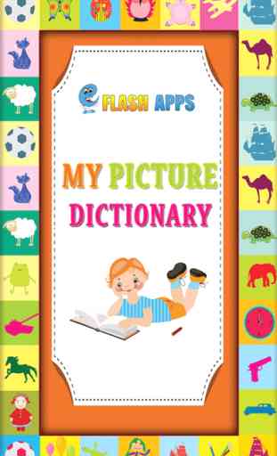 Kids Picture Dictionary: educational app for children to learn first words and make sentences with fun record tool! 1