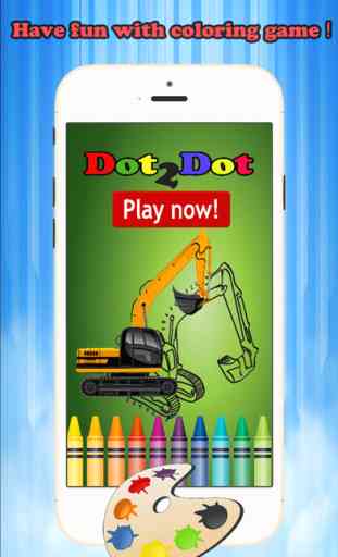 Kids Vehicle Dot to Dot Coloring Book - connect dots coloring pages learning games for any age 4