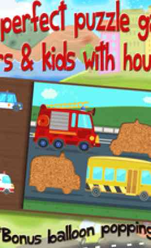 Kids Car, Trucks & Construction Vehicles - Puzzles 1