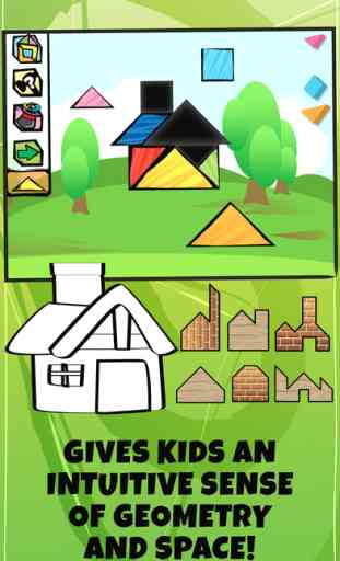 Kids Doodle & Discover: Houses, Cartoon Tangram Building Blocks 2