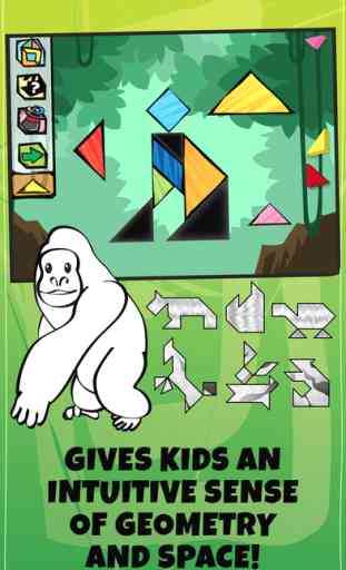 Kids Doodle & Discover: Wild Animals, Cartoon Tangram Building Blocks 2