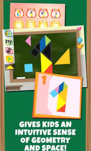 Kids Learning Puzzles: Numbers, Endless Tangrams 2