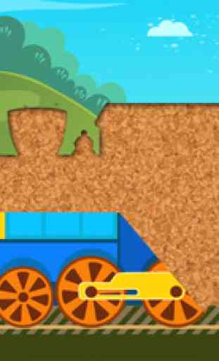 Kids Train Transportation Puzzle Games for Toddler 3
