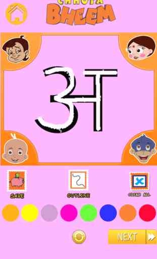 Learn and Write Hindi Alphabets with Bheem 3