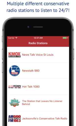 Conservative Talk Radio Plus - Live Hosts Stations 2