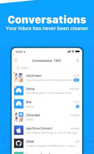 Chirp Mail - Email Messenger 2