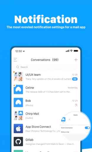 Chirp Mail - Email Messenger 3